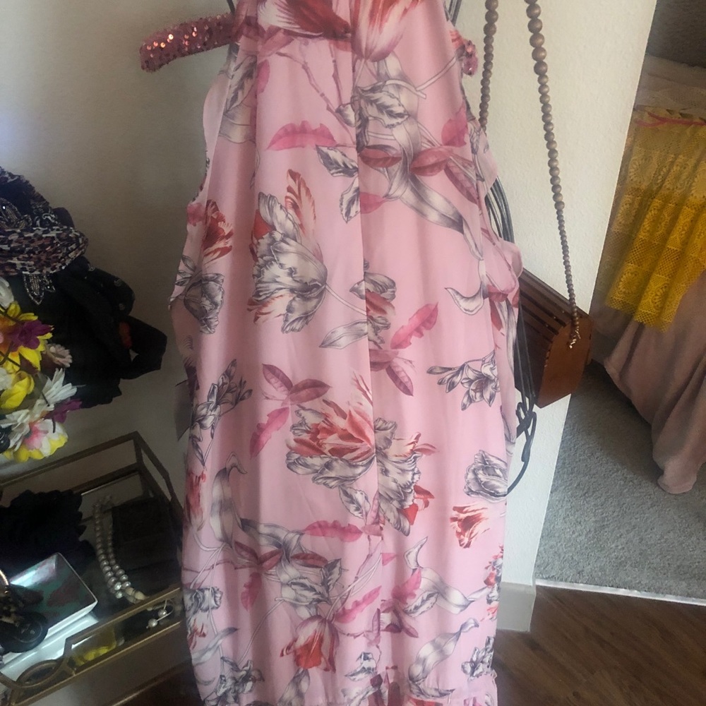 Pink flower dress